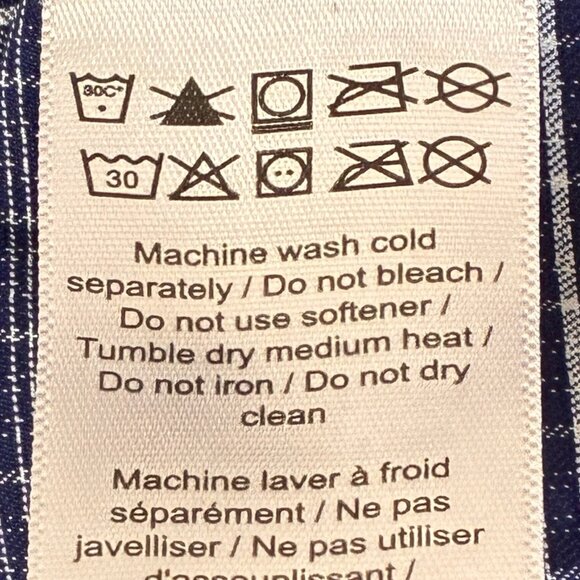 UNTUCKit Cinelli Shirt Mens XL Blue Plaid Short Sleeve Button Close Casual Comfy - Picture 6 of 8